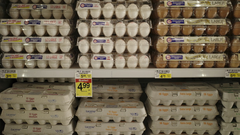 eggs in grocery store