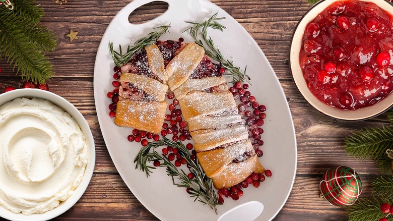 Candy cane pastries