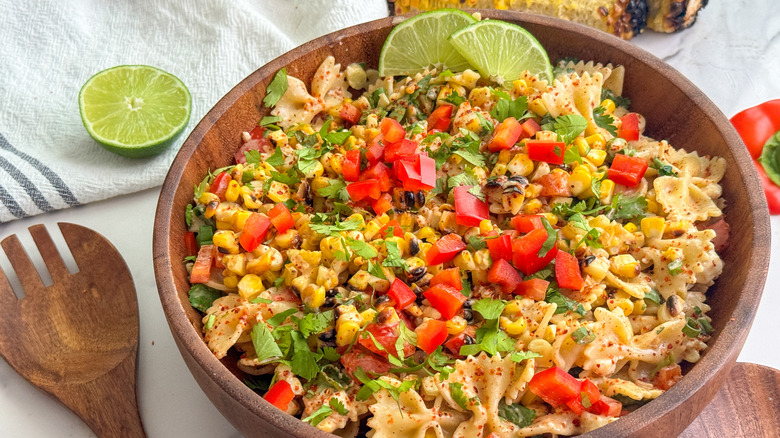 Mexican street corn pasta salad