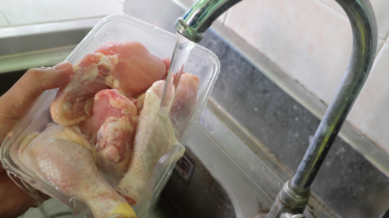 frozen chicken sink 
