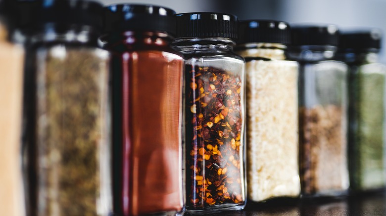 jars of spices