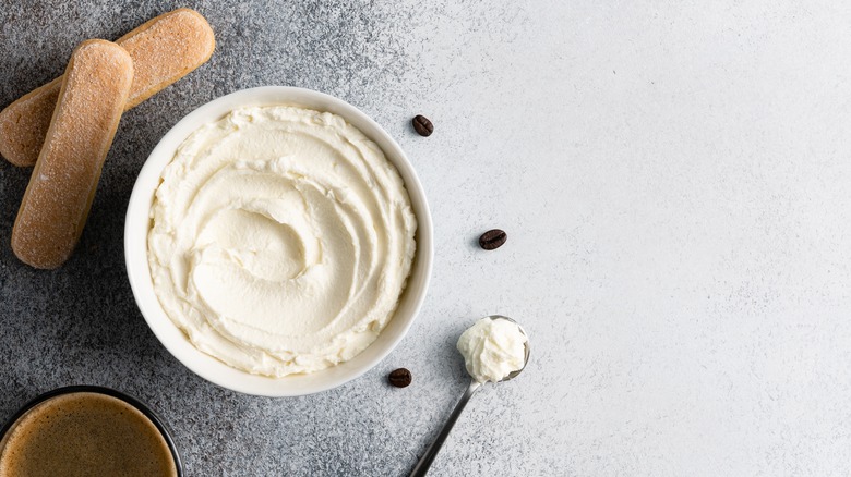 cream cheese in white bowl 