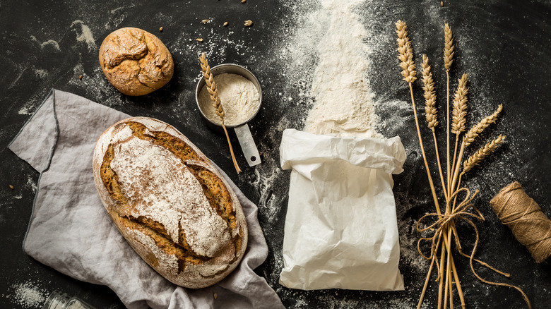 Spilled bag of flour