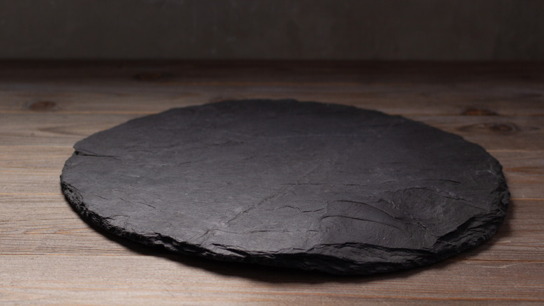 Black slate baking stone