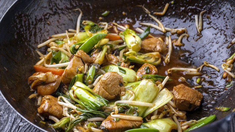 Bok choy stir fry 