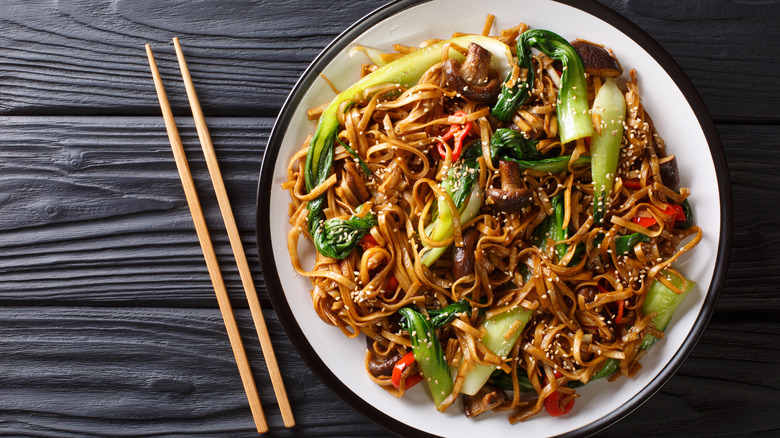 Bok choy pad thai 