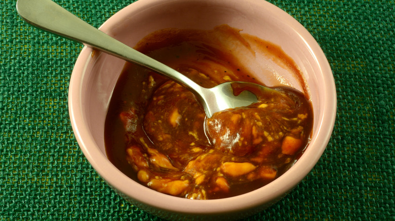 A bowl of chipotle barbecue sauce