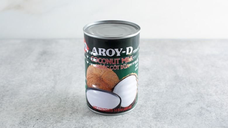 Can of Aroy-D coconut milk