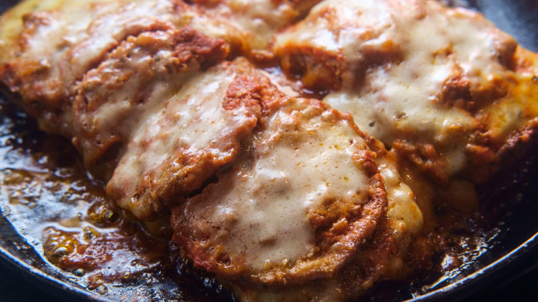 Eggplant parm on plate