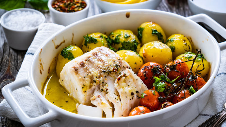 Baked cod 