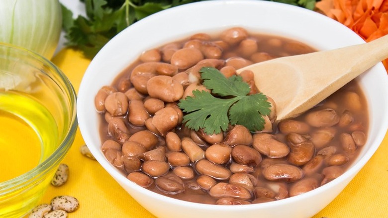 Soupy pinto beans