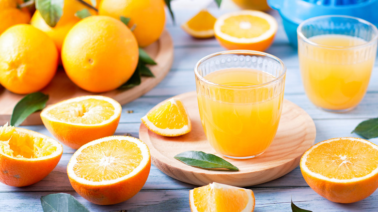 Fresh orange juice