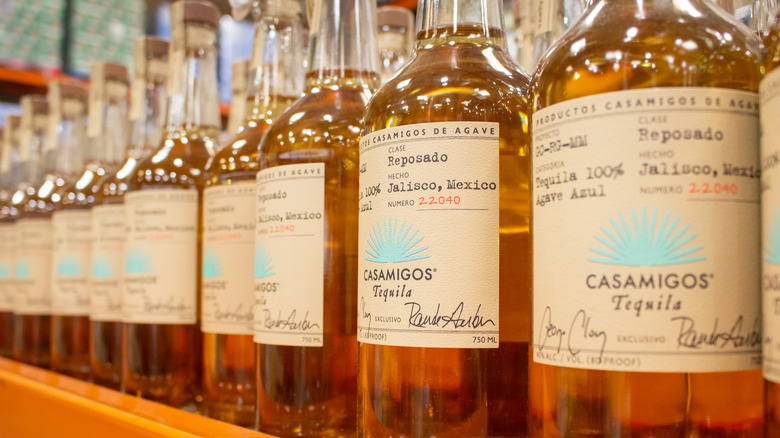 Bottles of Casamigos Tequila