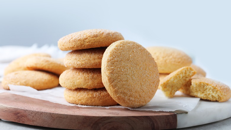 stacked sugar cookies 