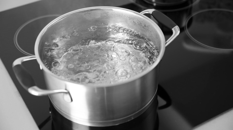 boiling water