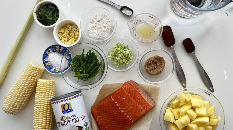 salmon corn chowder ingredients