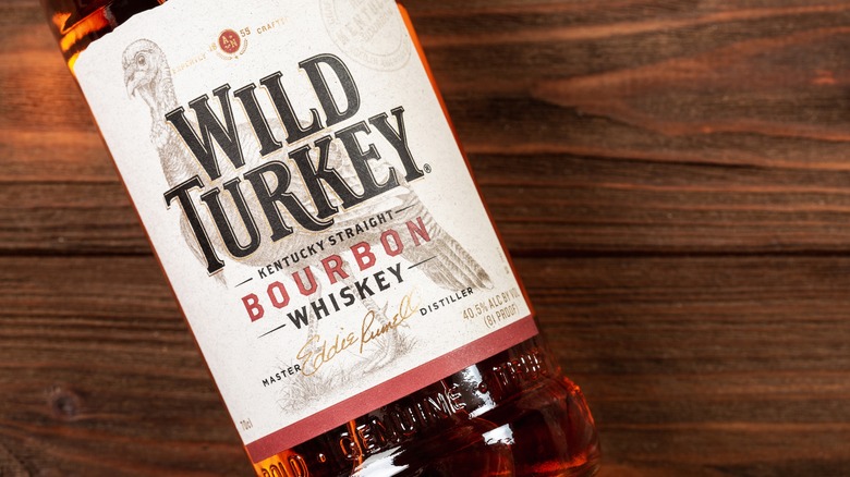 Wild Turkey bourbon whiskey bottle