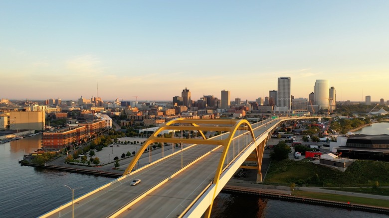 The Milwaukee, Wisconsin, skyline 