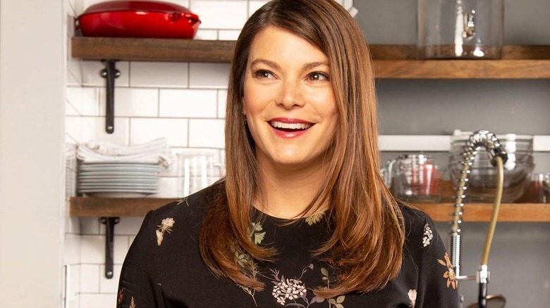 Gail Simmons in the kitchen