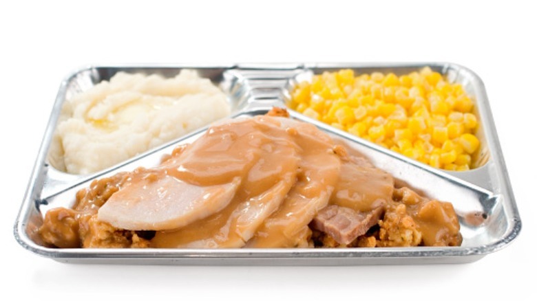 Frozen TV dinner tray