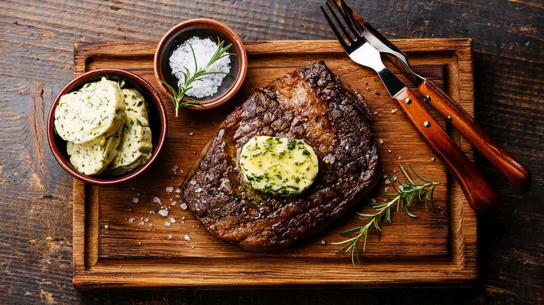 Steak and herb compound butter