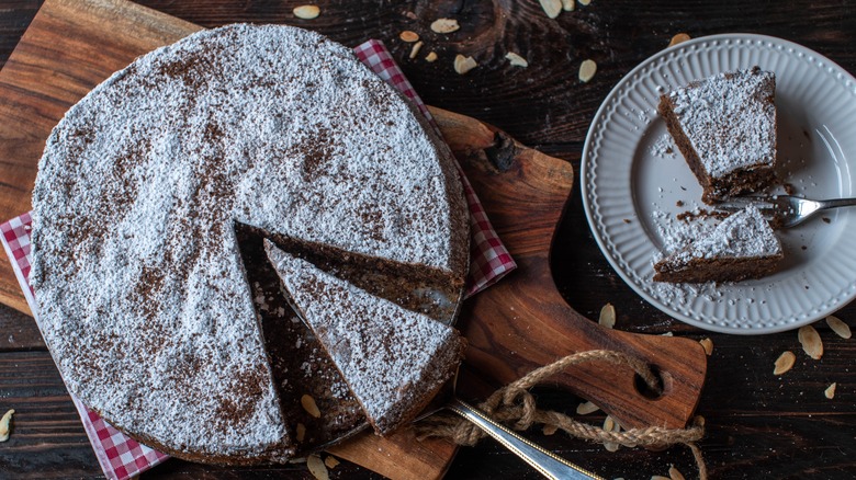 Italian cake on table