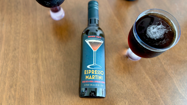 Trader Joe's espresso martini bottle