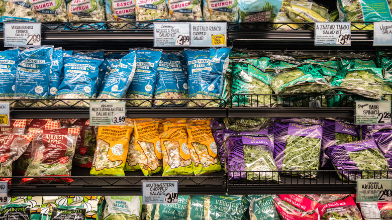 Salad kits at Trader Joe's