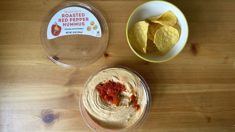 Trader Joe's red pepper hummus