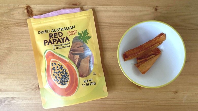 Dried Australian red papaya