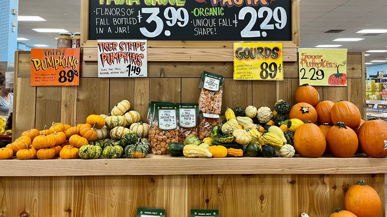 Fall display at Trader Joe's