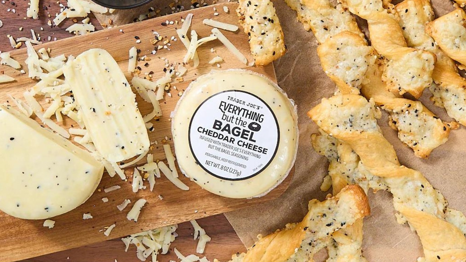 Trader Joe's Has A New Cheese Infused With A Fan-Favorite Bagel Seasoning