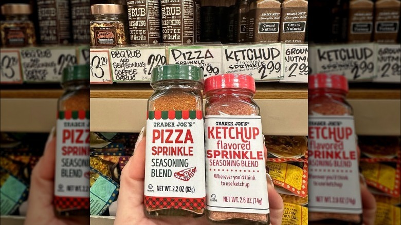 Trader Joe's ketchup and pizza seasonings