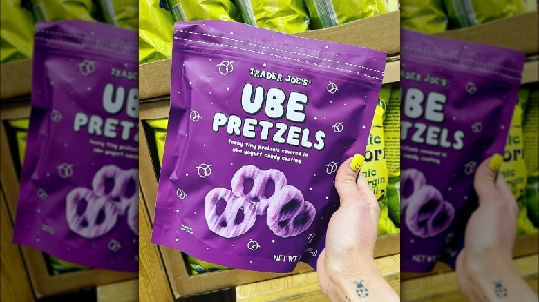 Trader Joe's ube pretzels