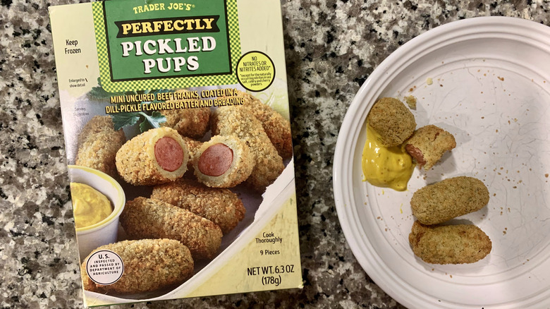 Trader Joe's perfectly pickled pups