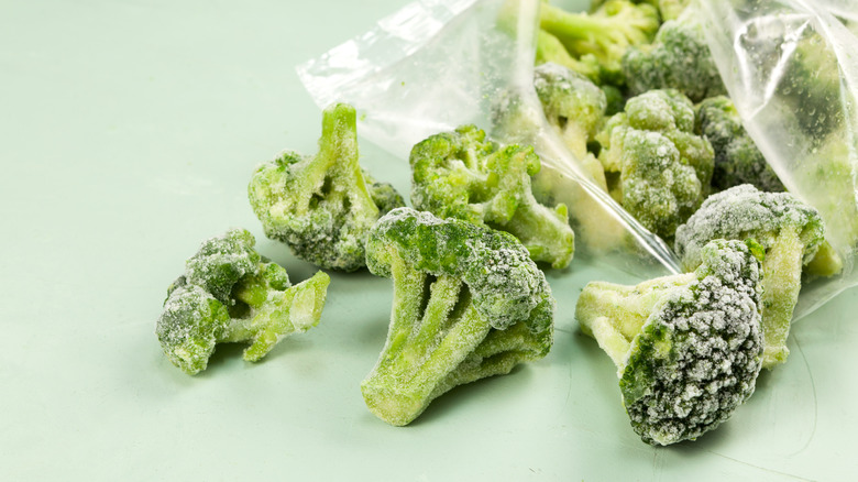 Frozen broccoli florets