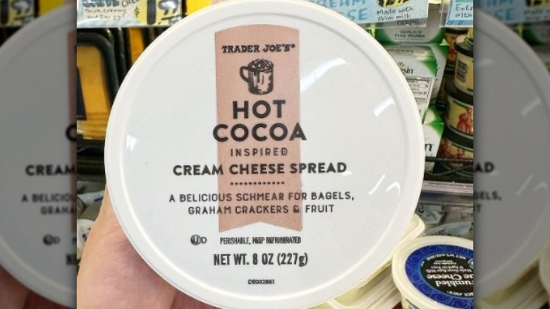 TJ's hot cocoa cream cheese spread