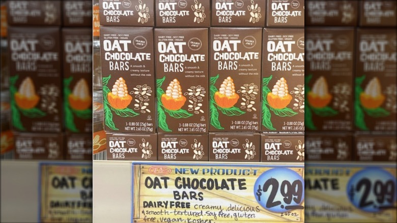 new Trader Joe's oat chocolate bars