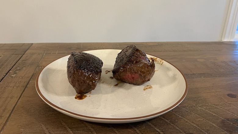 Trader Joe's top sirloin on plate