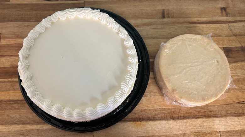 opened Costco and TJ's cheesecakes