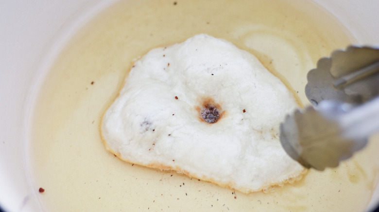 fry bread in hot oil