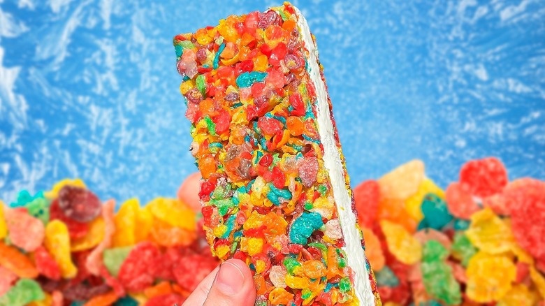 Close-up of Lucky Charms cereal