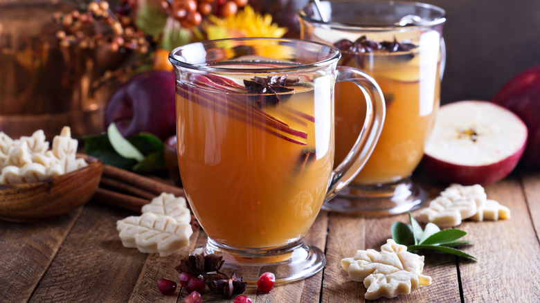 Mulled cider with spices