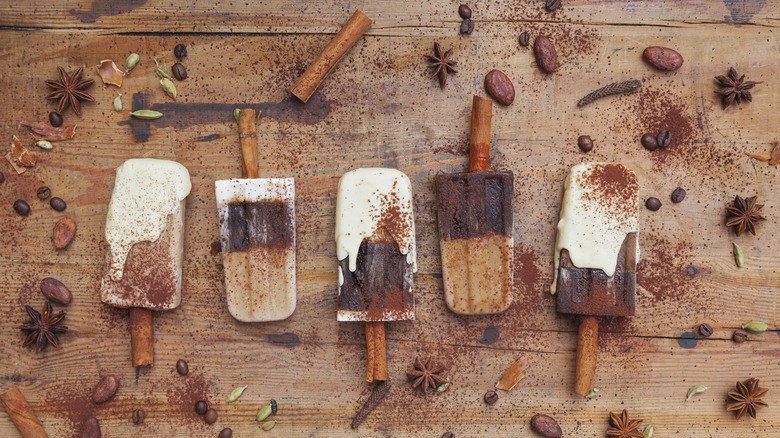 homemade ice pops with spices