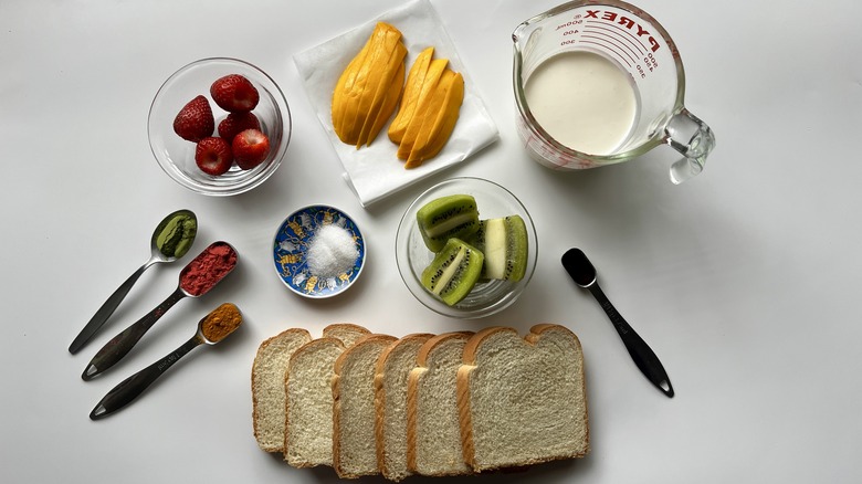 bread fruit and whipping cream