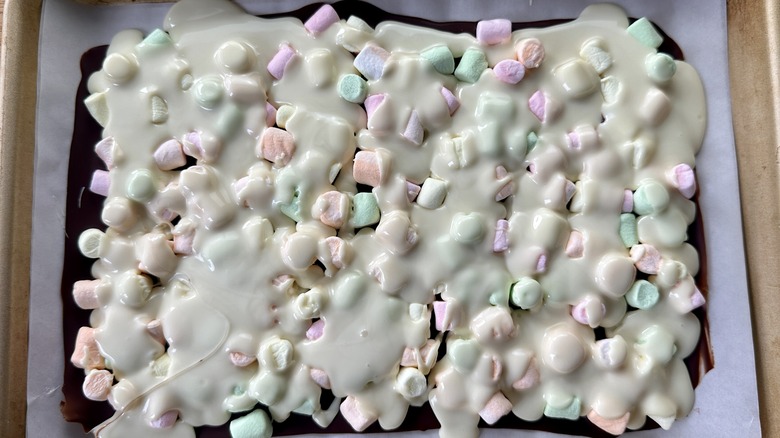 White chocolate marshmallow bark