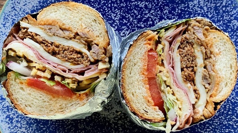 tripletta sandwich on plate