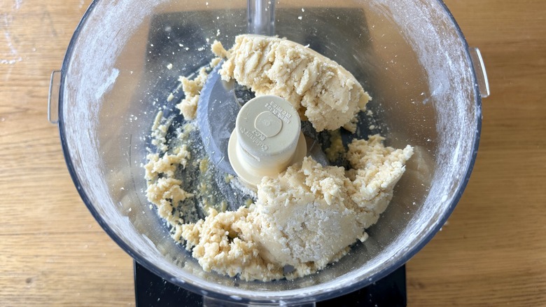 Tart dough in food processor bowl