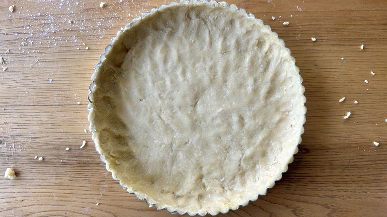 Tart crust in pan