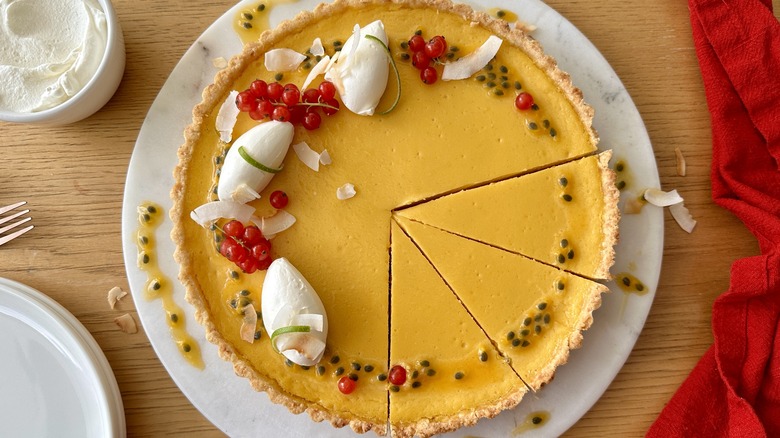 Tropic Holiday Passion Fruit Tart